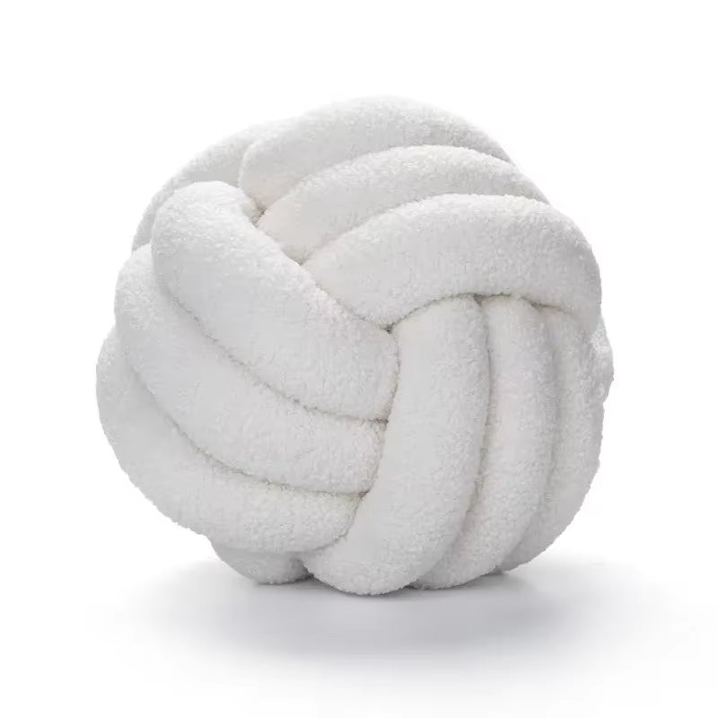 Aesthetic Knot Globe Plush Cushion Nordic Ball Stuffed Pillow Sofa Decorative Throw Pillow Soft Sleeping Back Cushion Decor