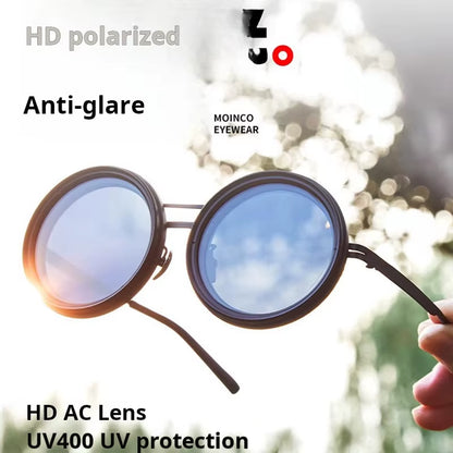 9-Level ND2-400 Adjustable Dimming Glasses Fishing Sunglasses UV anti UV Polarized Sunglasses ND Filter with Glasse Case Set