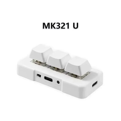 MK321BT Bluetooth Wireless Switch 3-Key Mini Usb+Bt+Wired Three Mode Customized Keyboard for Office Game Multimedia Keyboard