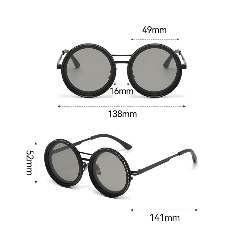 9-Level ND2-400 Adjustable Dimming Glasses Fishing Sunglasses UV anti UV Polarized Sunglasses ND Filter with Glasse Case Set