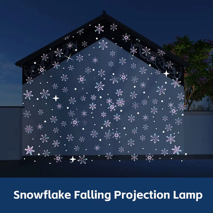 High - Quality Snowflake Falling Projection Lamp for Holiday Decoration Create a Magical Snowy Scene